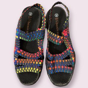 Bernie Mev Rainbow Shoes! BM Pride Sandals! Size 8/9